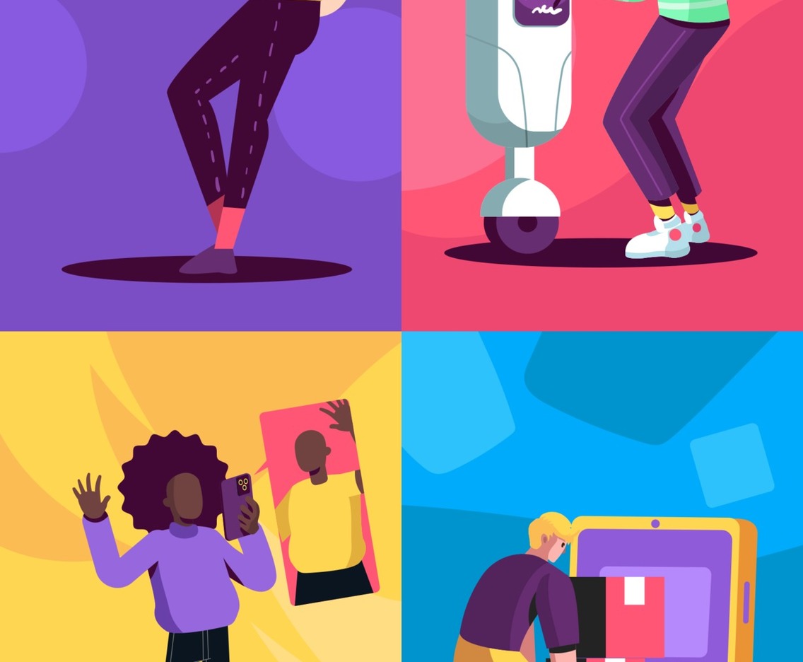 Colorful Minimalist Untact Character Lifestyle