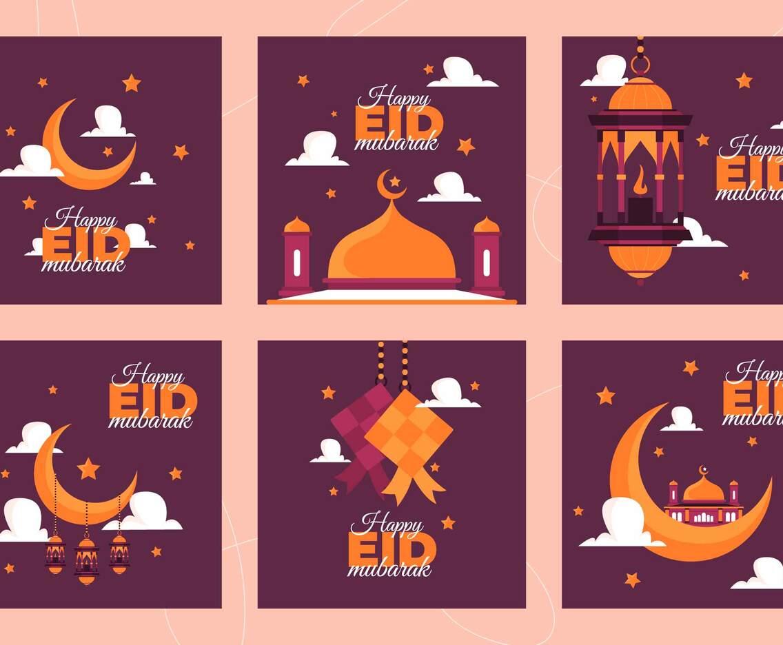 Eid Mubarak Greeting Season Social Media Post