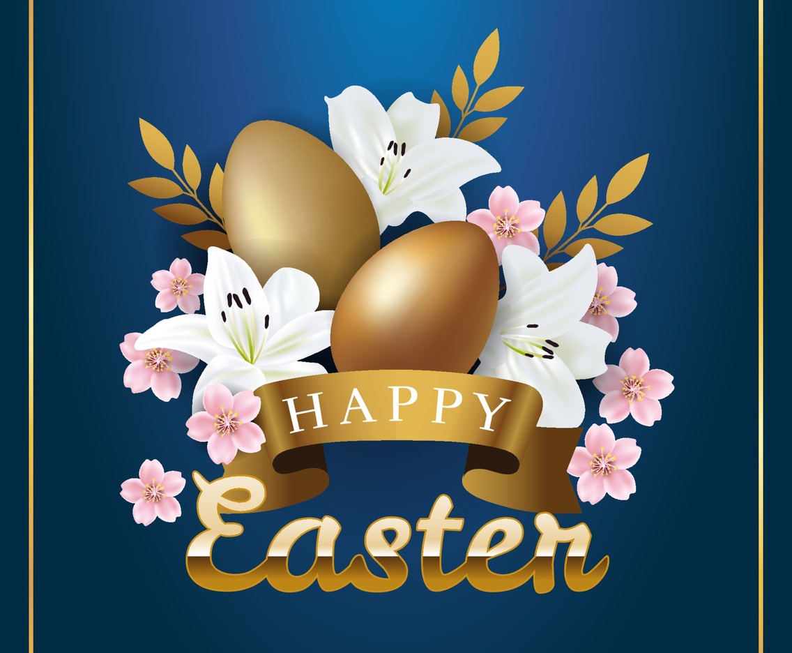 Easter Eggs and Flowers Bouquet