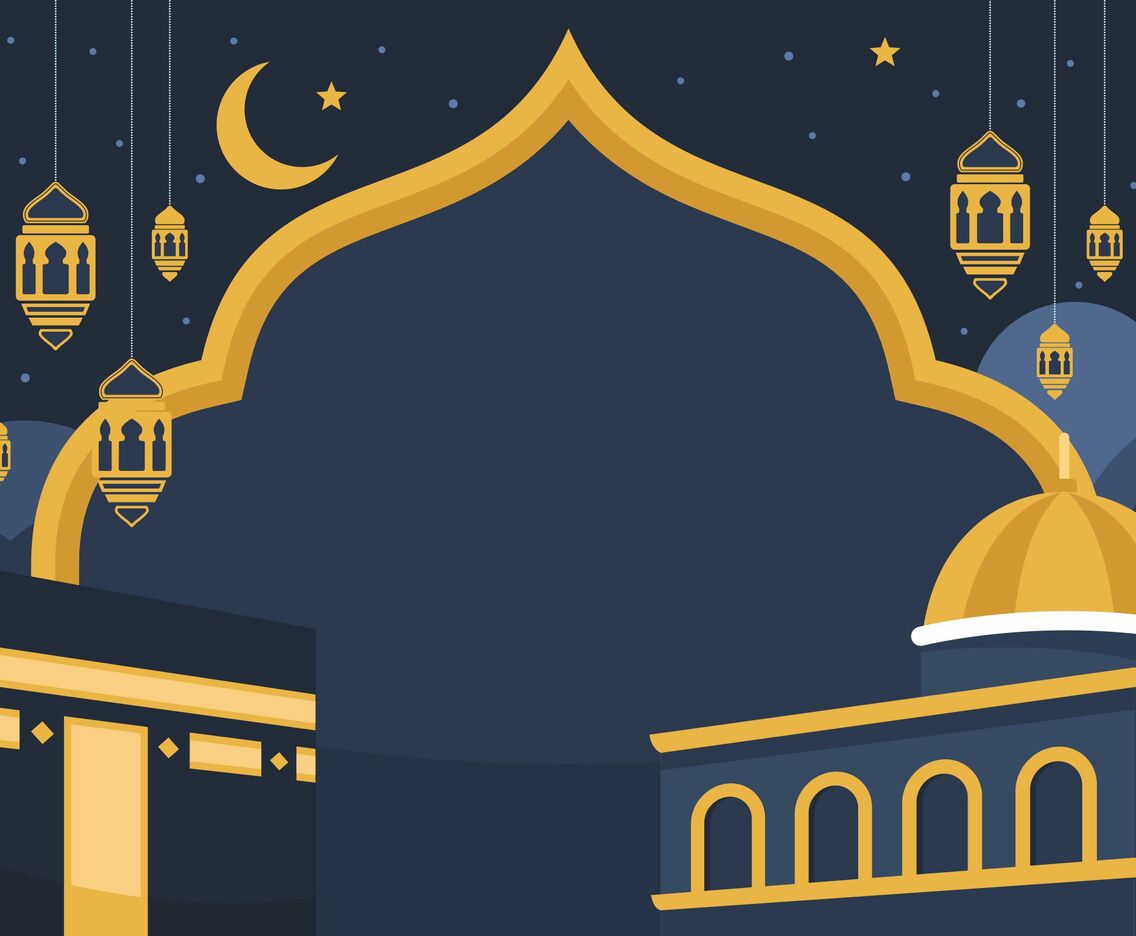 Flat Isra Miraj Background