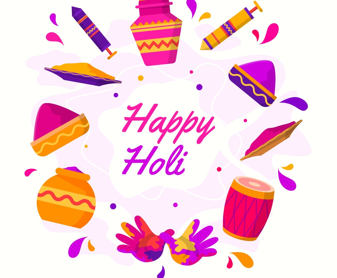 Holi Festival Icon Set