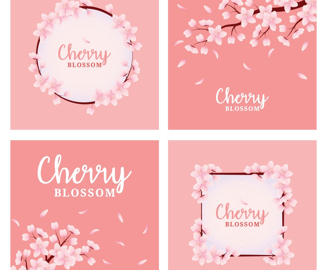 Cherry Blossom Card Set