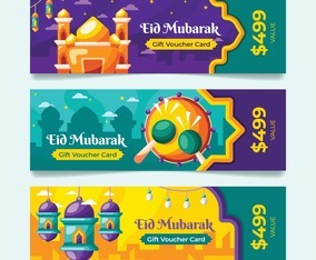 Eid Voucher Template Collection