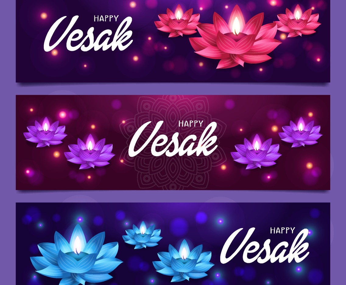 Sparkling Lotuses on Vesak Day