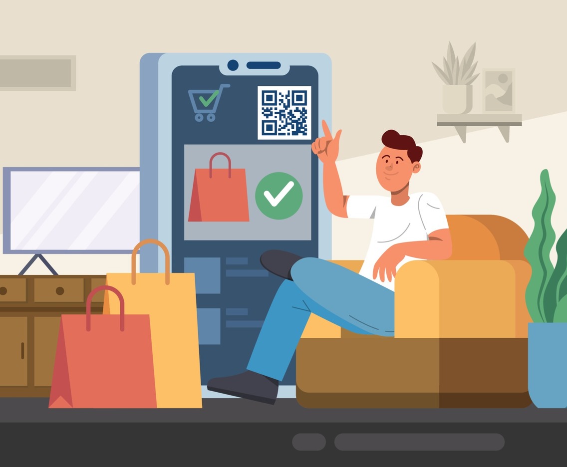 Untact Technology Concept at Home