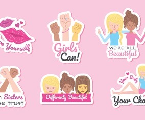 Women's Day Diversity Sticker Pack