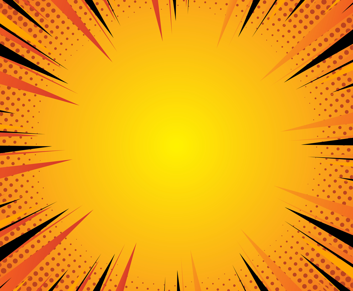 Abstract Comic Background With Halftone Pattern