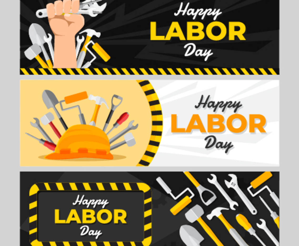 Happy Labor Day Banner Collection