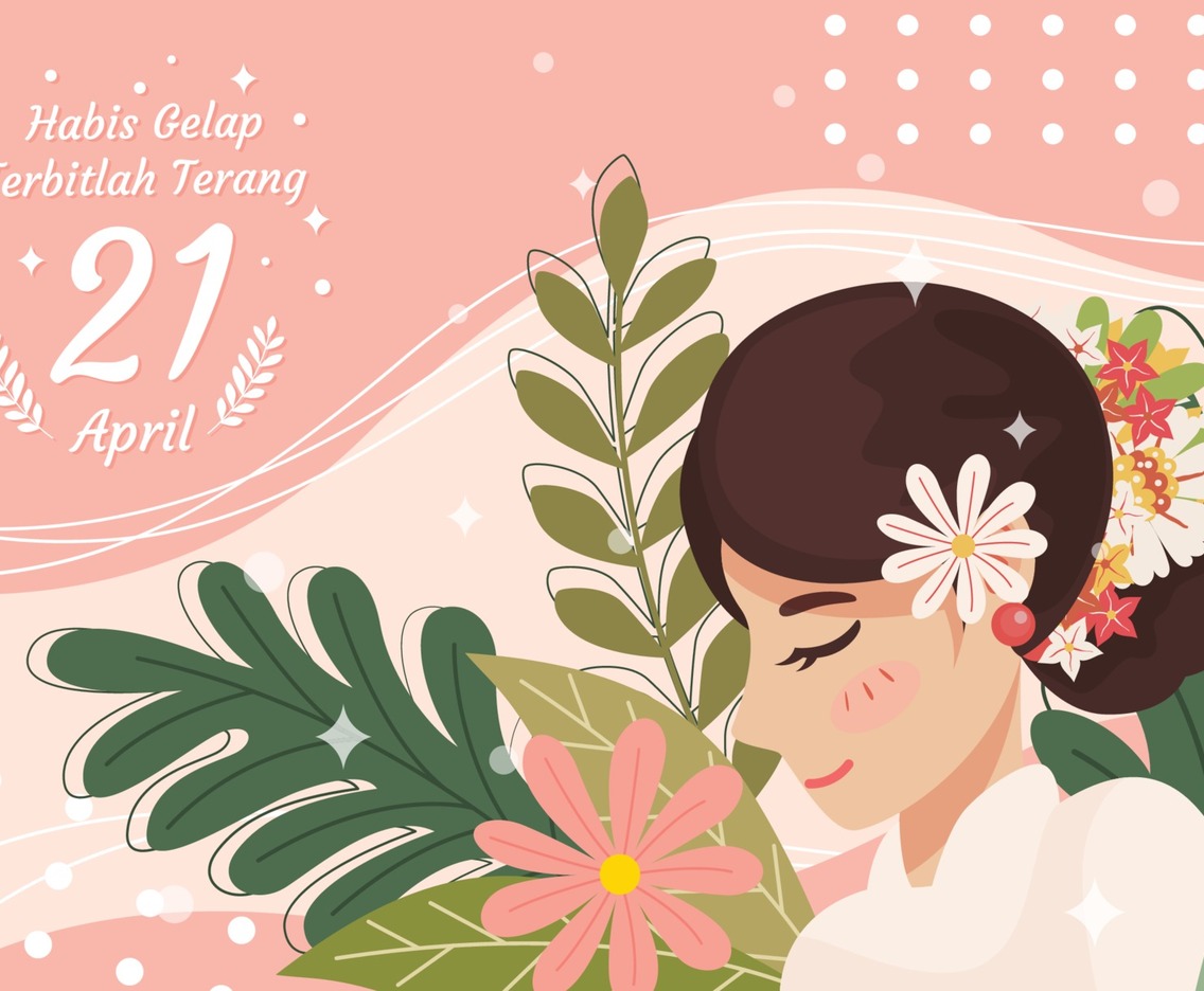 Kartini Day Background Flat Style Template