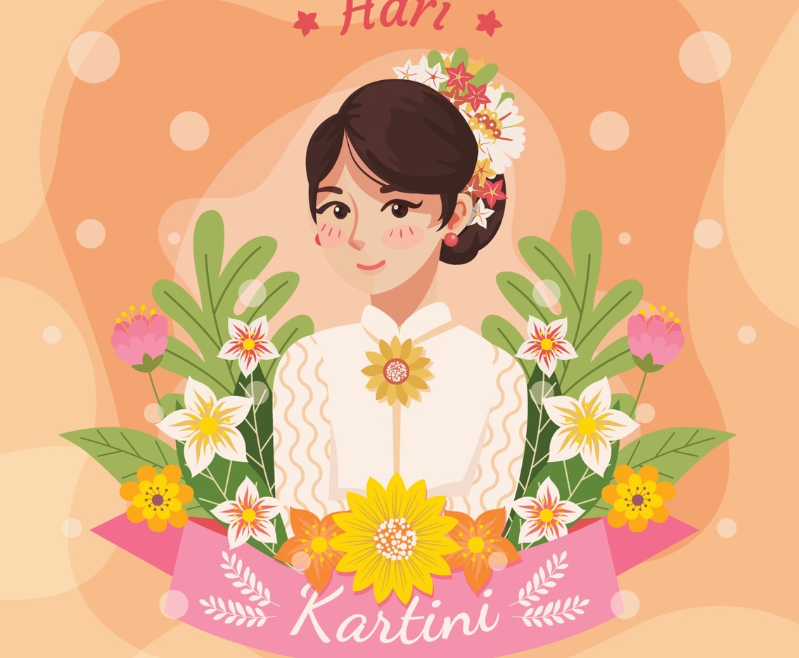 Beautiful Cute Kartini Character