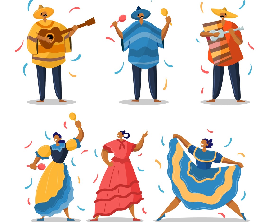Mexican Character for Cinco De Mayo