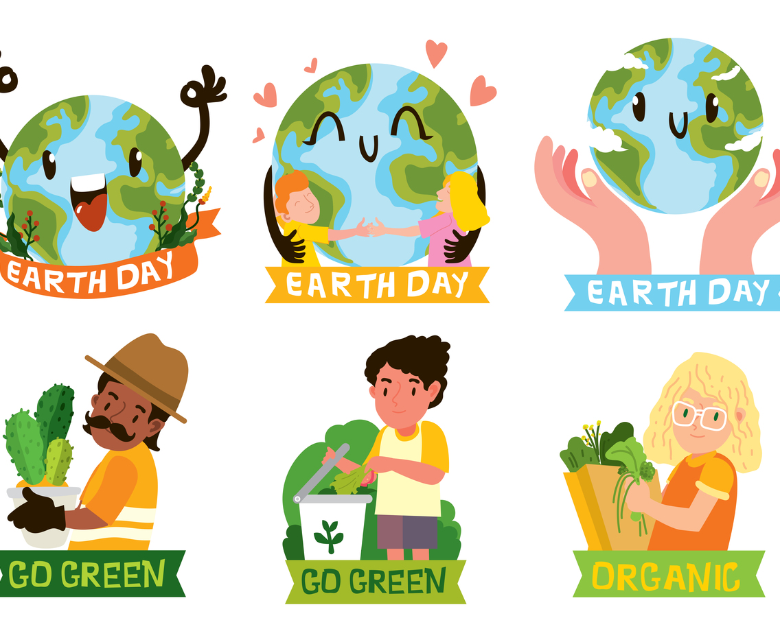 Earth Day Sticker Concept