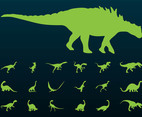 Dinosaurs Silhouettes Set