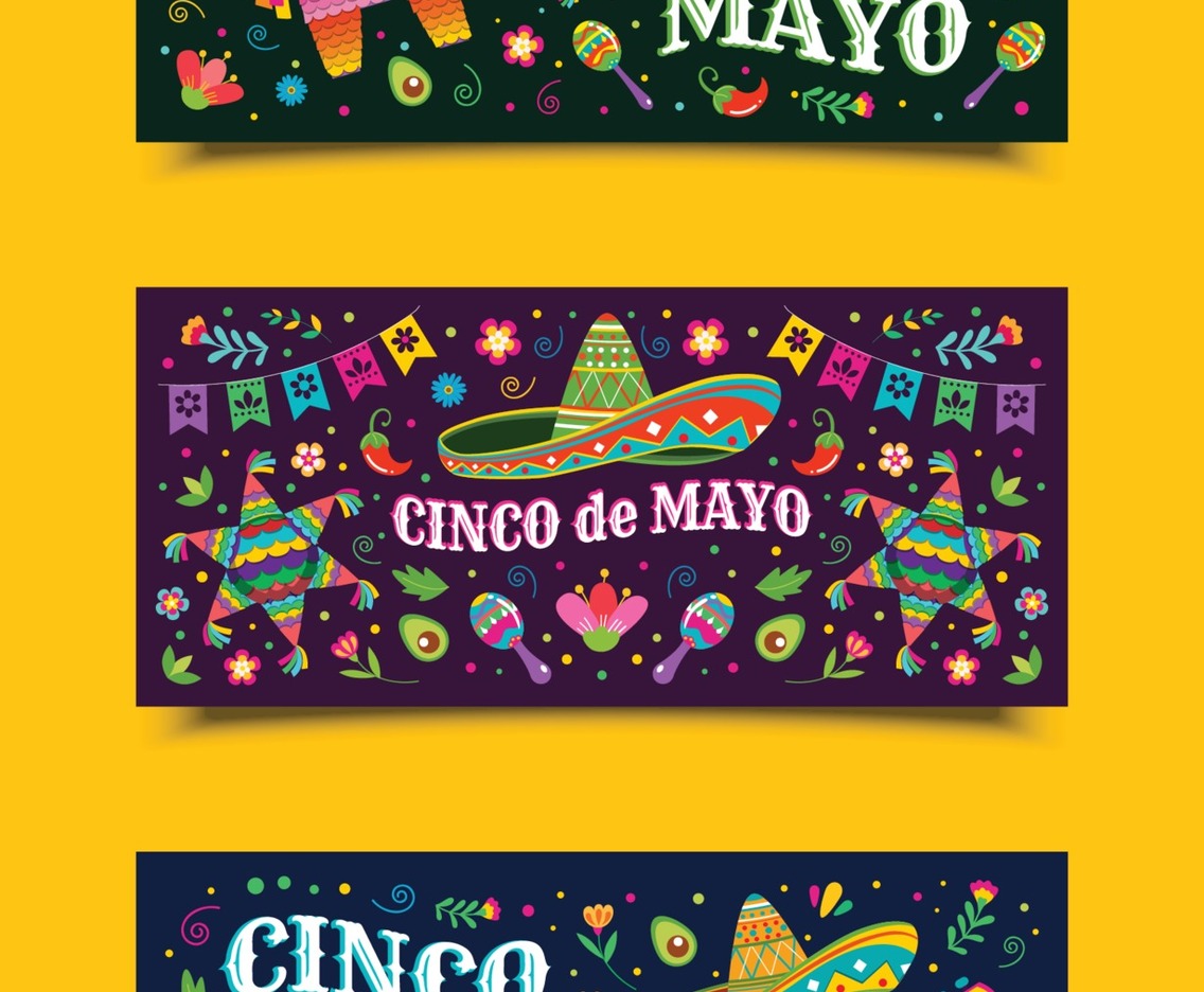Celebration of Cinco de Mayo Banners