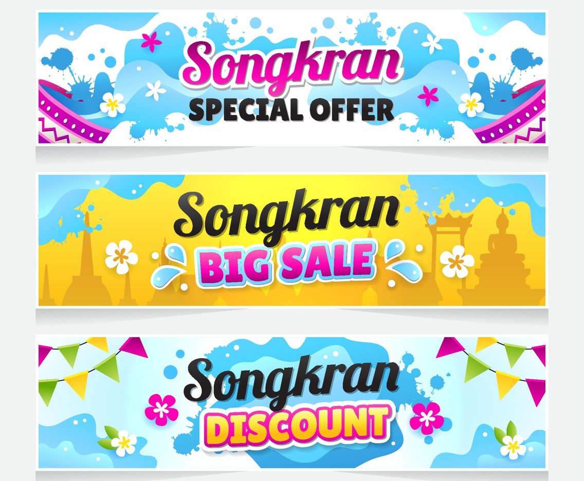 Songkran Festival Sale Banner