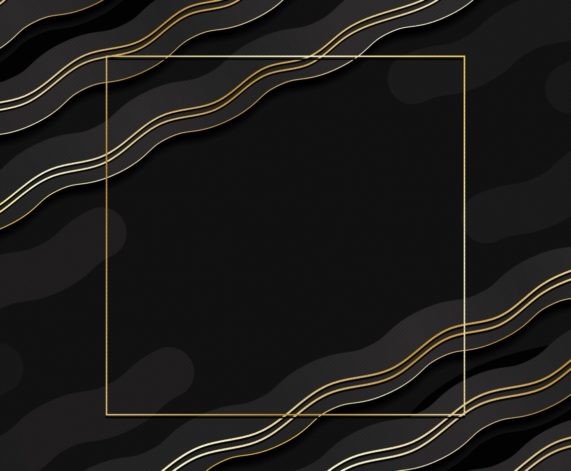 Flow And Square Black Gold Background