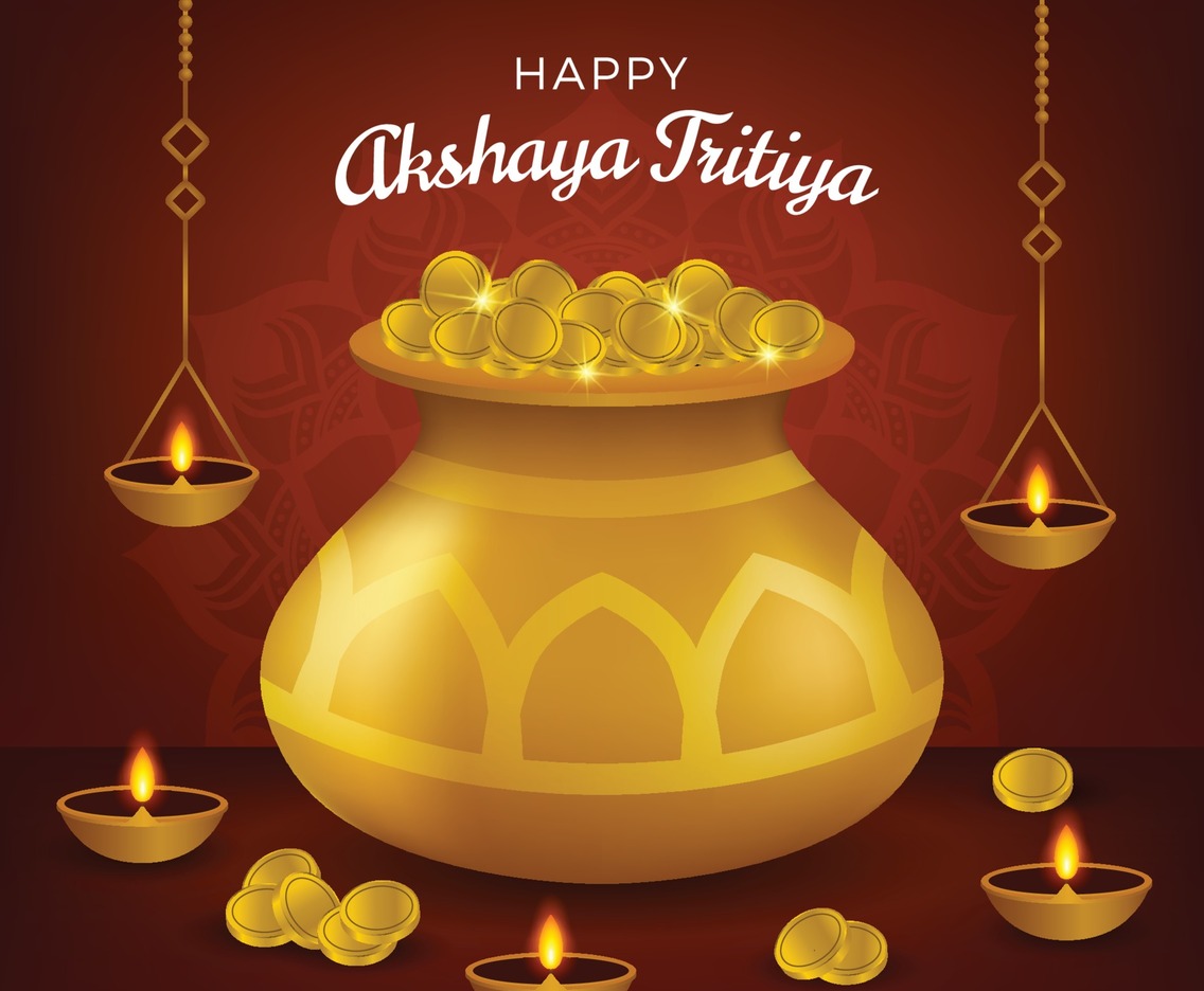 Happy Akshaya Tritiya Concept