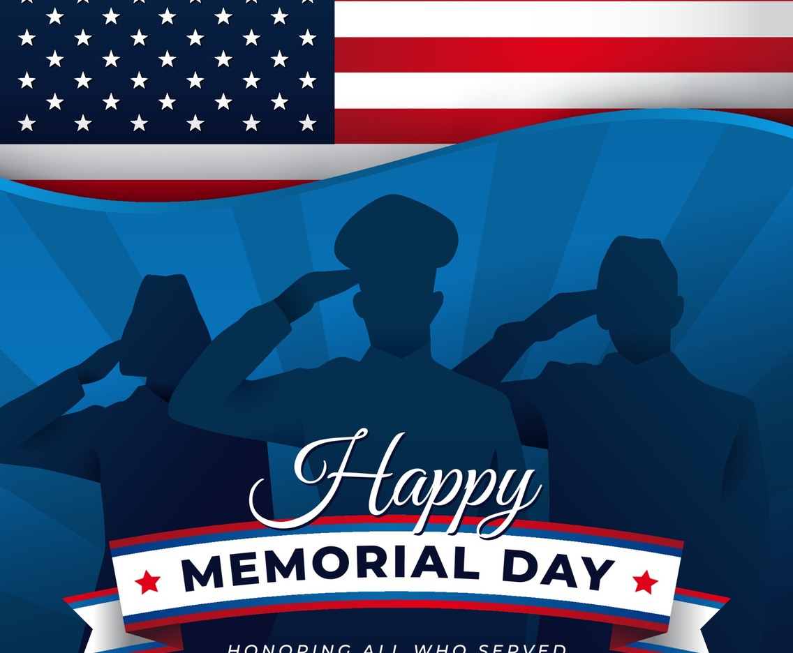 Memorial Day with Soldier Silhouette