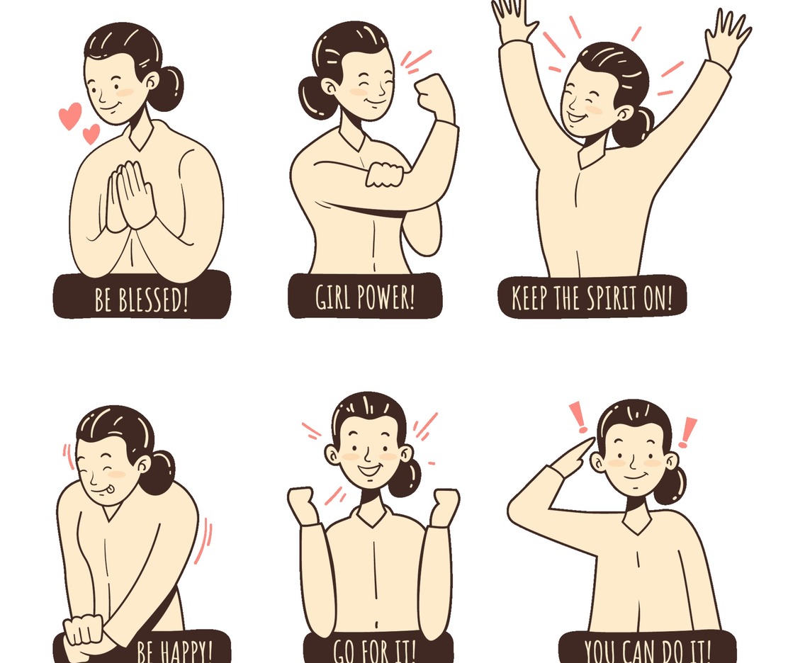 Stickers of Kartini Day