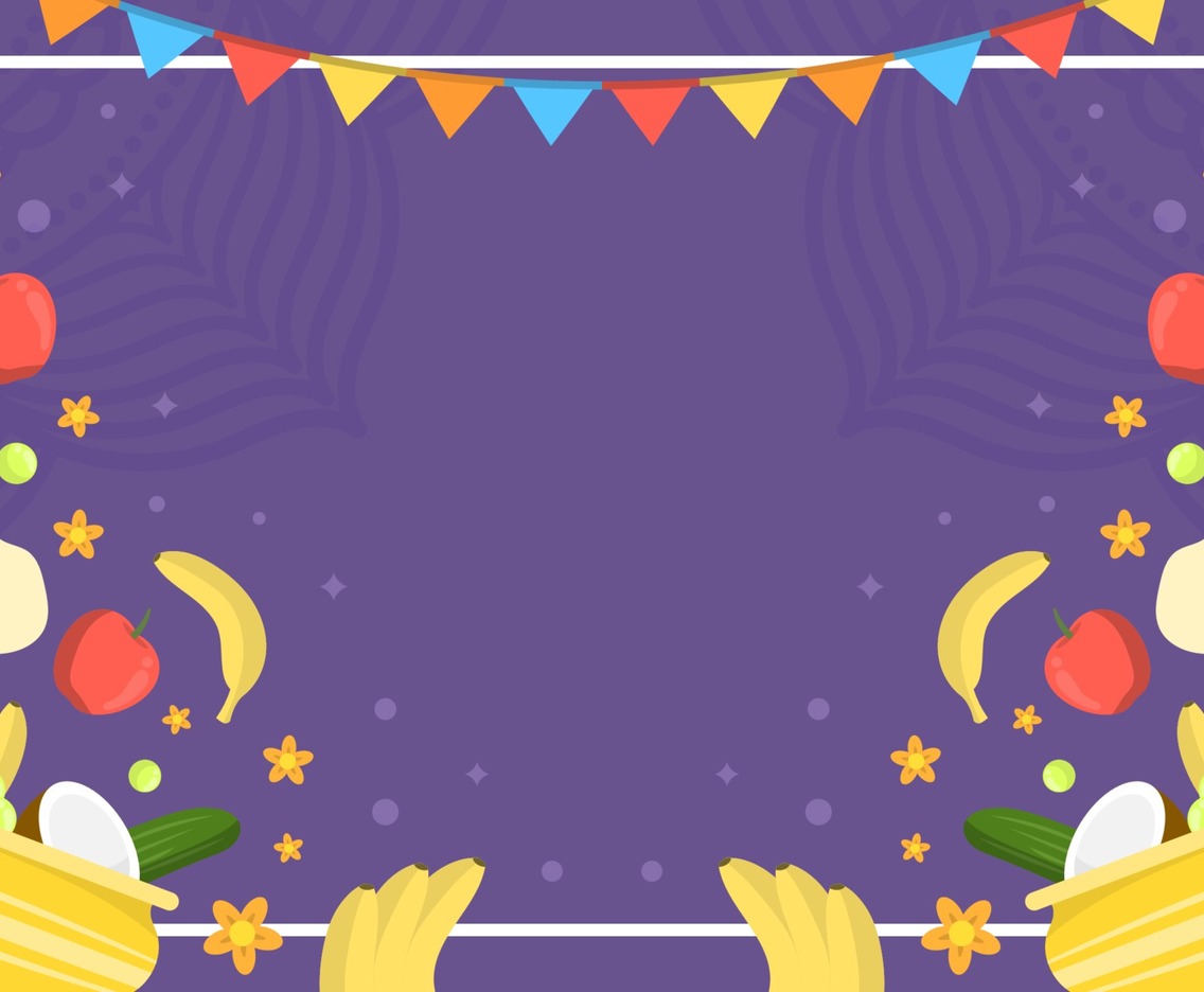 Flat Vishu Festivity Background