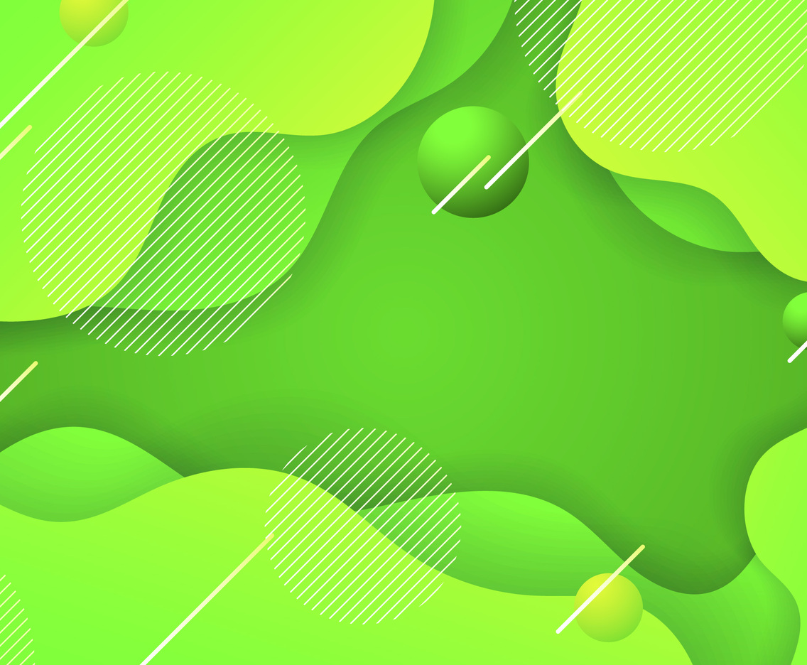 Green Fluid Abstract Background