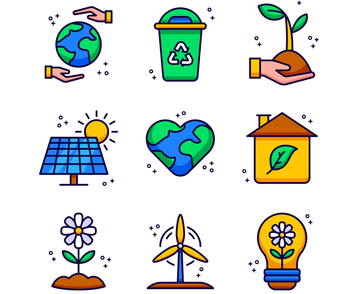 Eco Energy Icon Set