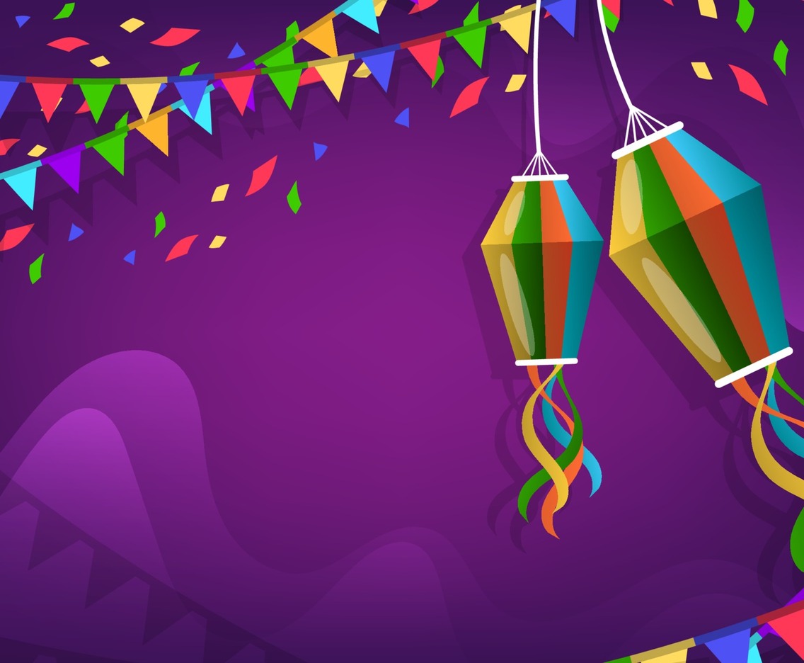 Colorful Festa Junina Background