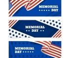 Memorial Day Festivity Banner Collection
