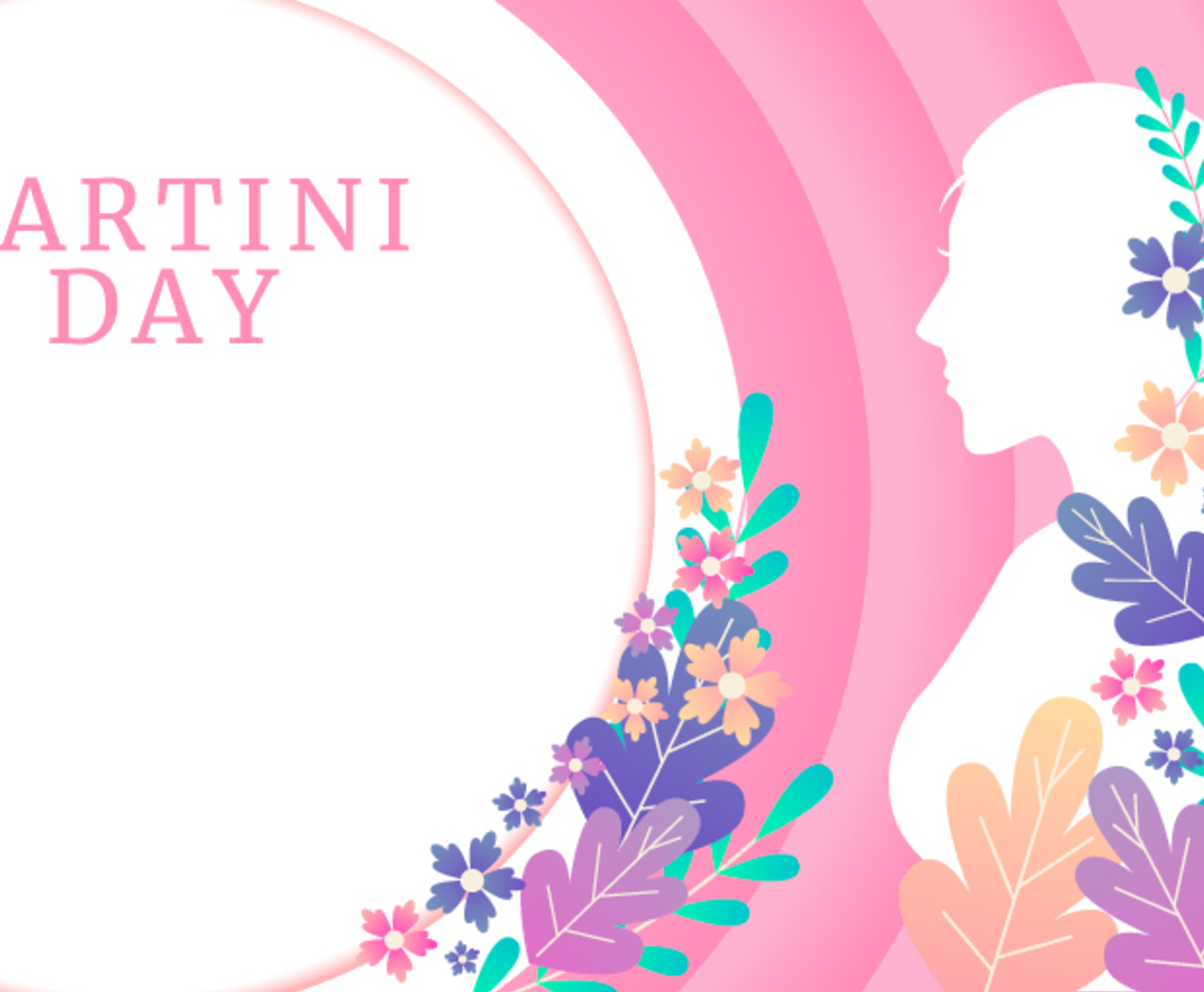 Silhouette Women with Flowers on Kartini Day Background