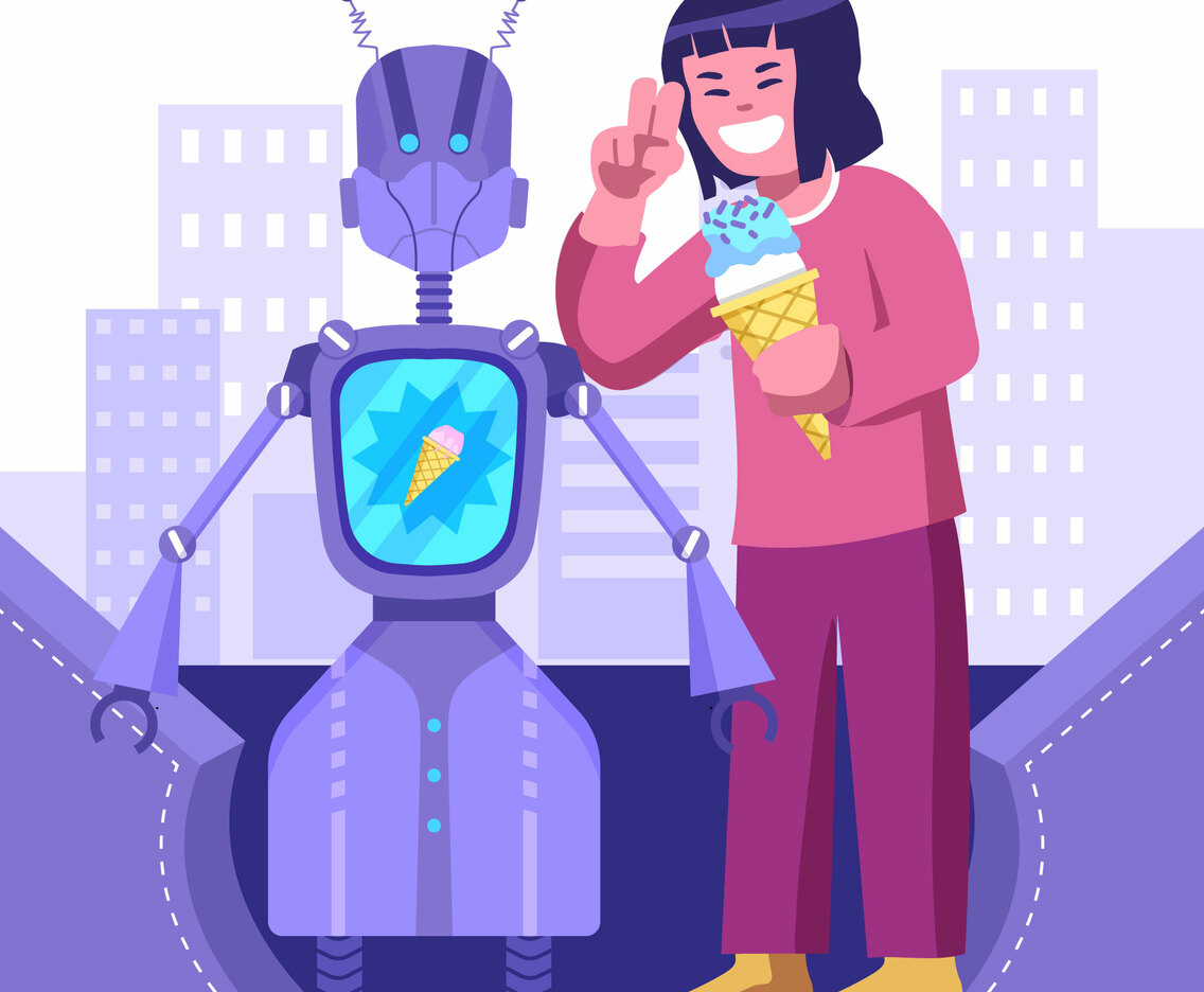 Covid Tech Food Delivery Robot