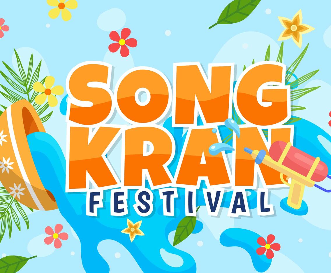 Happy Songkran Festival Background