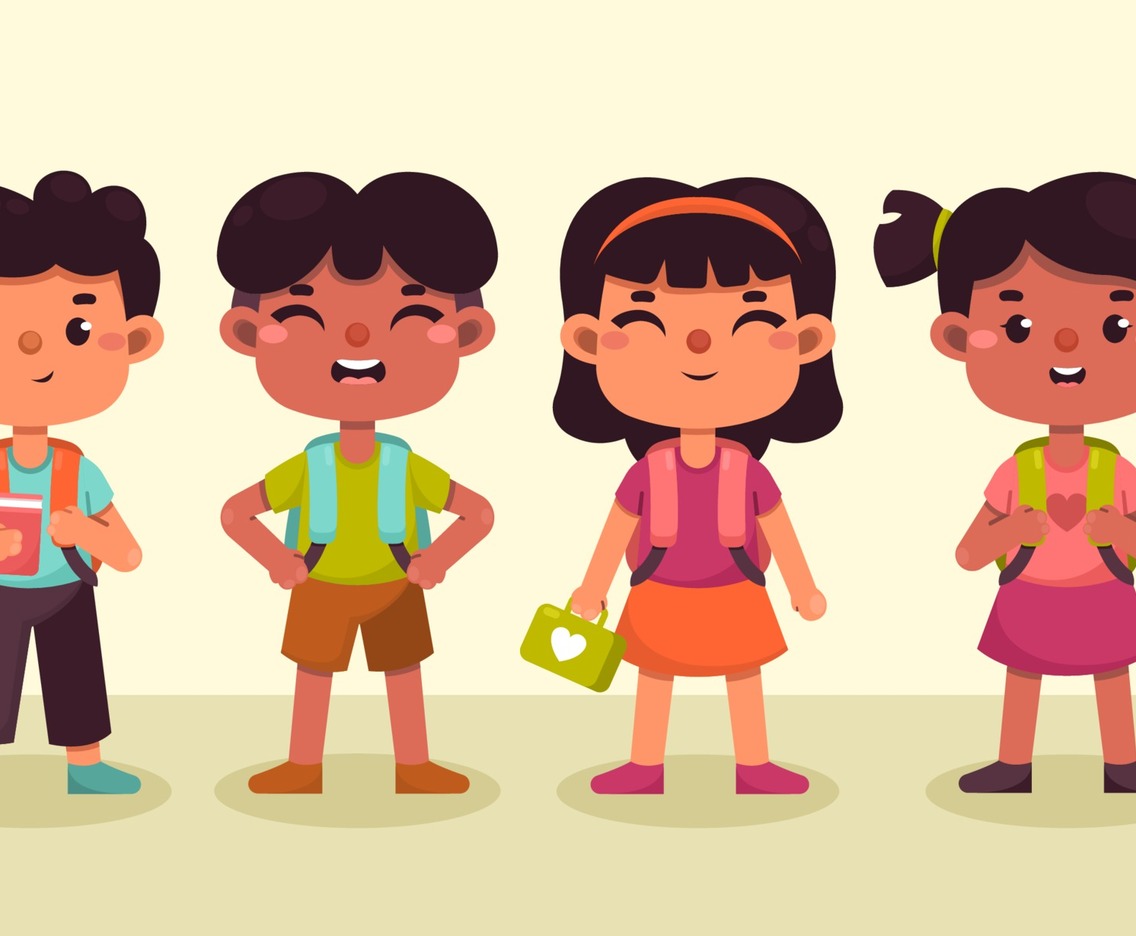 Group of Children Back to School