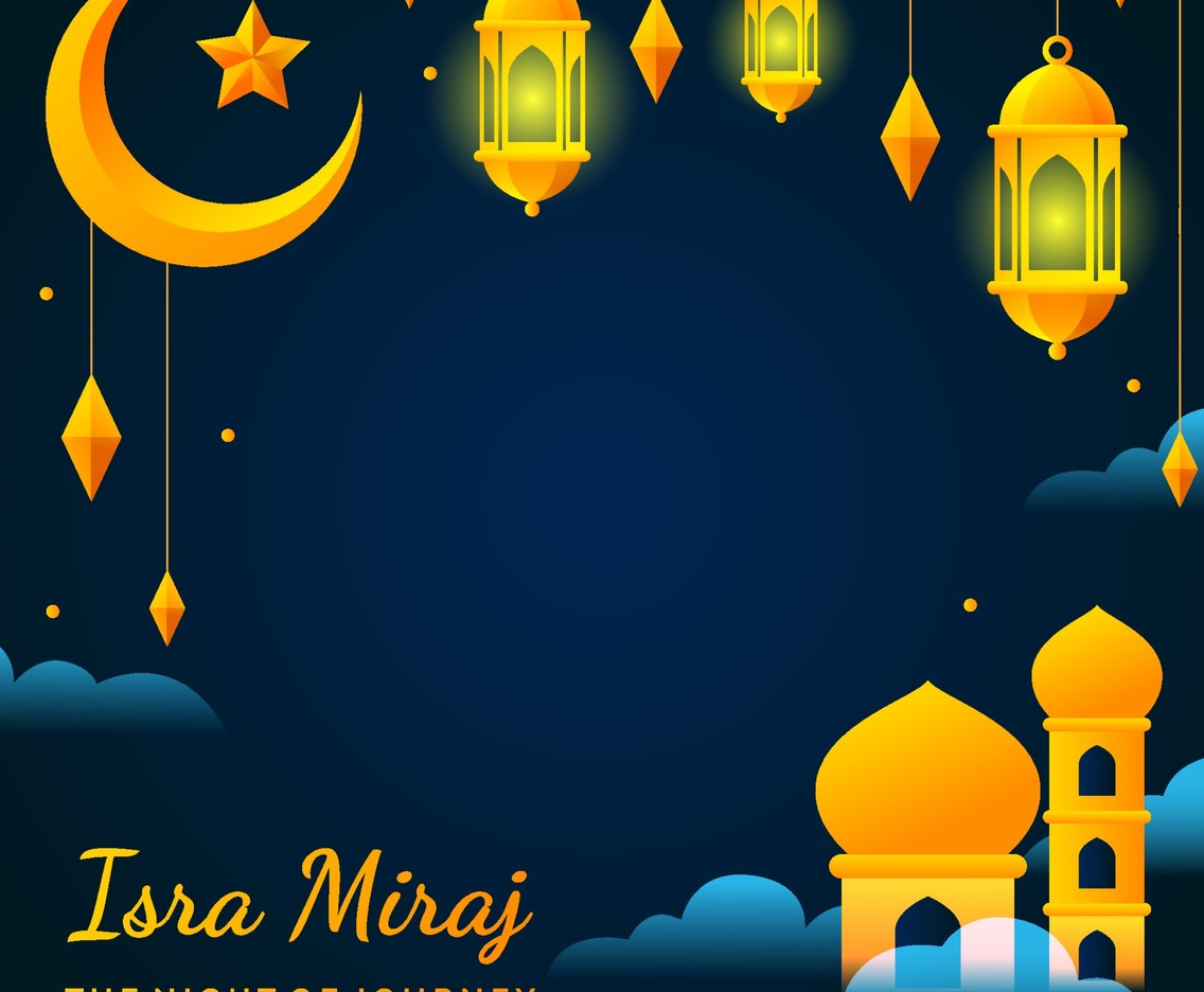 Isra Mi'raj Background Template