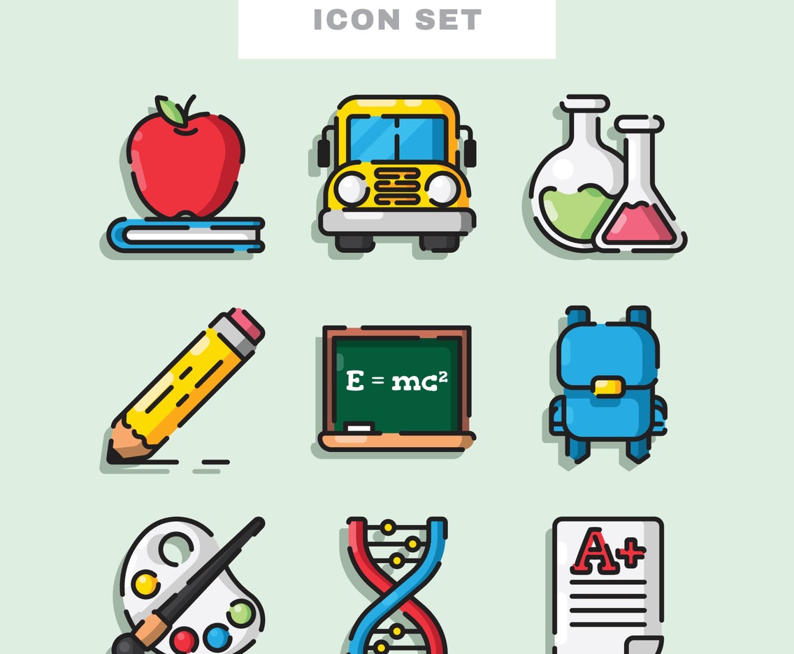 School Icon Set