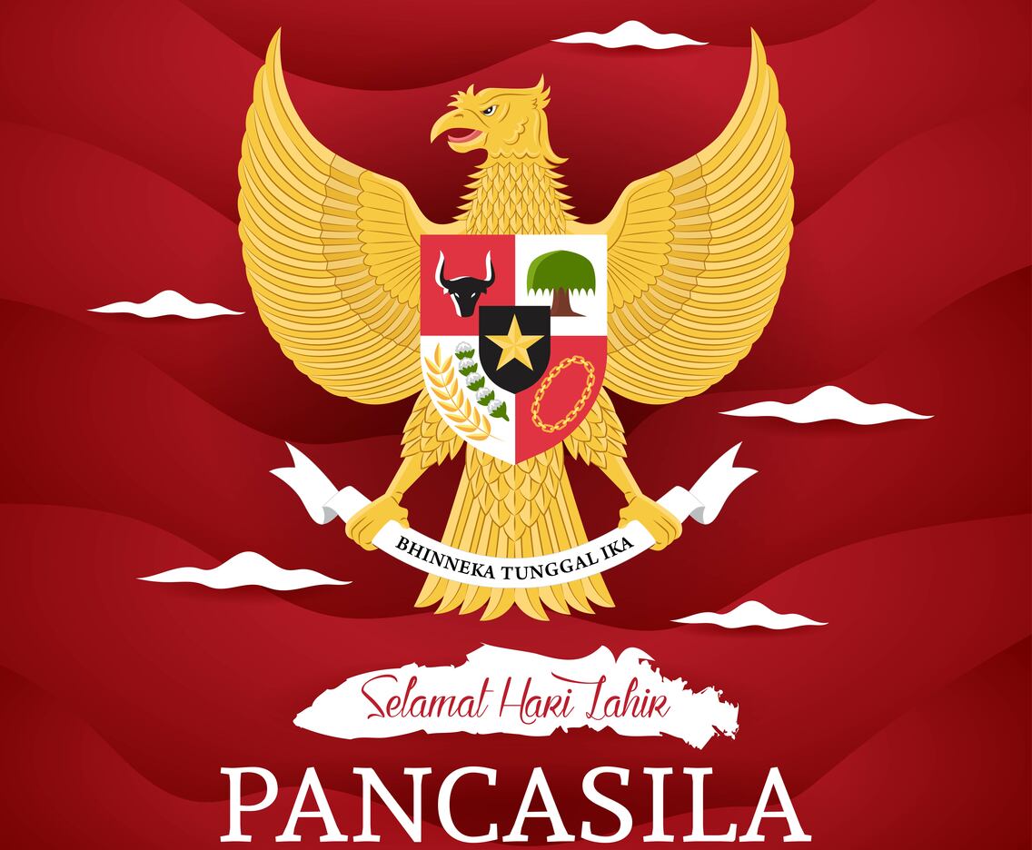 Hari Pancasila with Garuda Icon