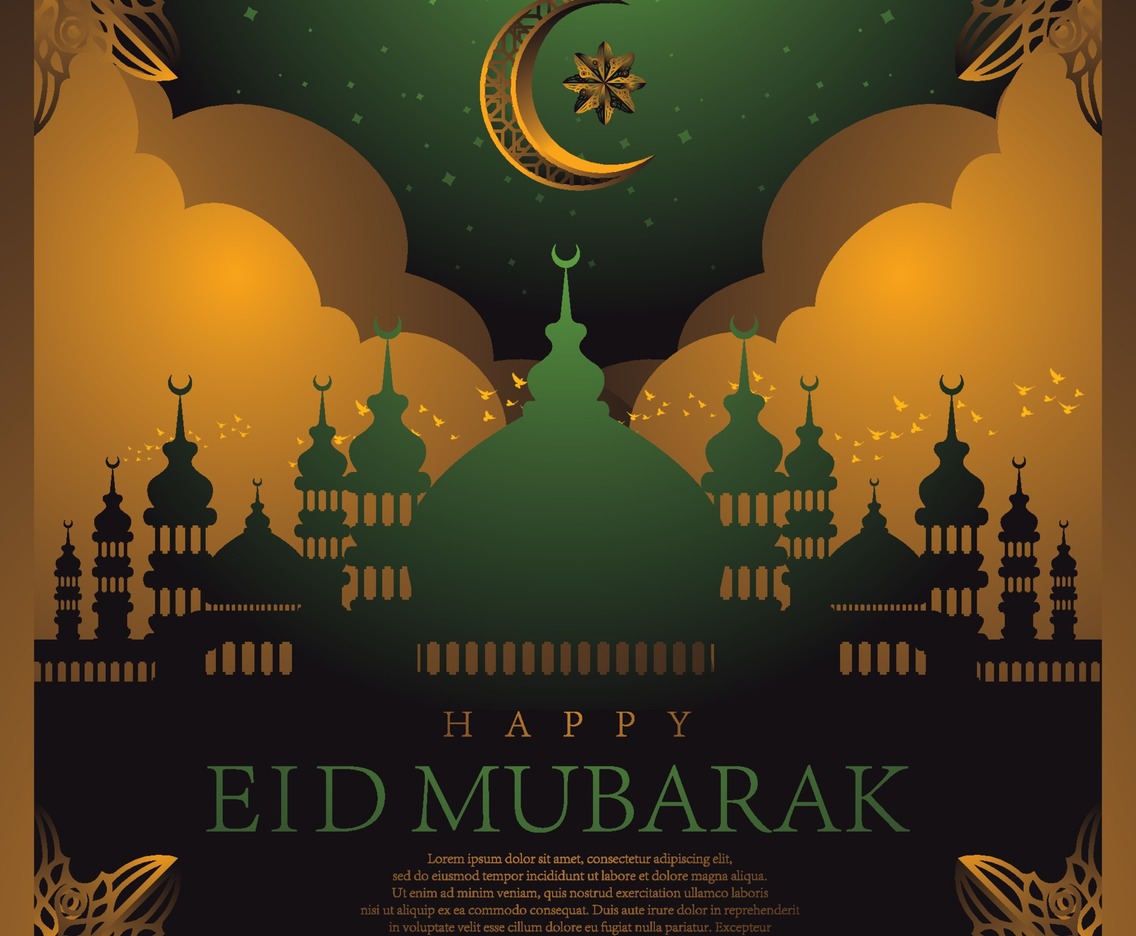 Happy Eid Mubarak Concept