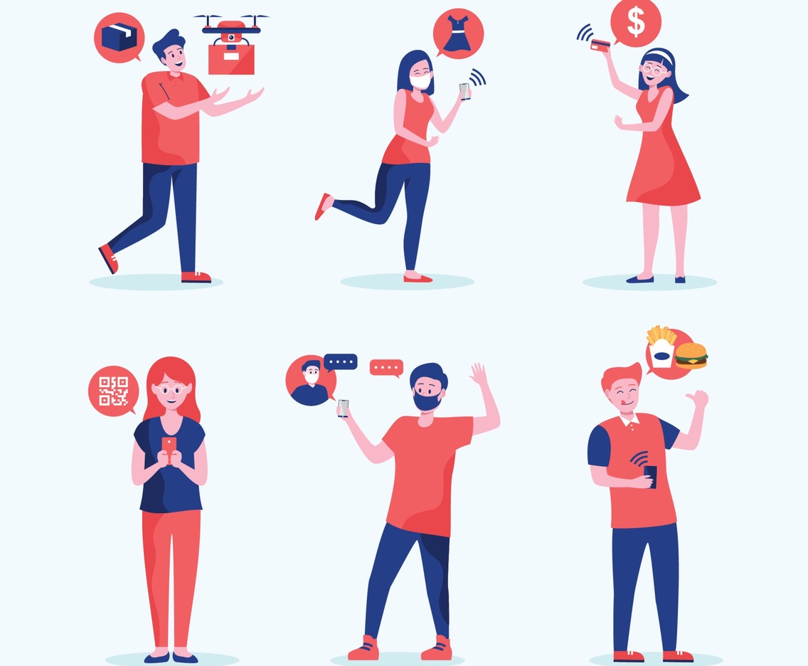 People in  Different Contactless Activity Collection