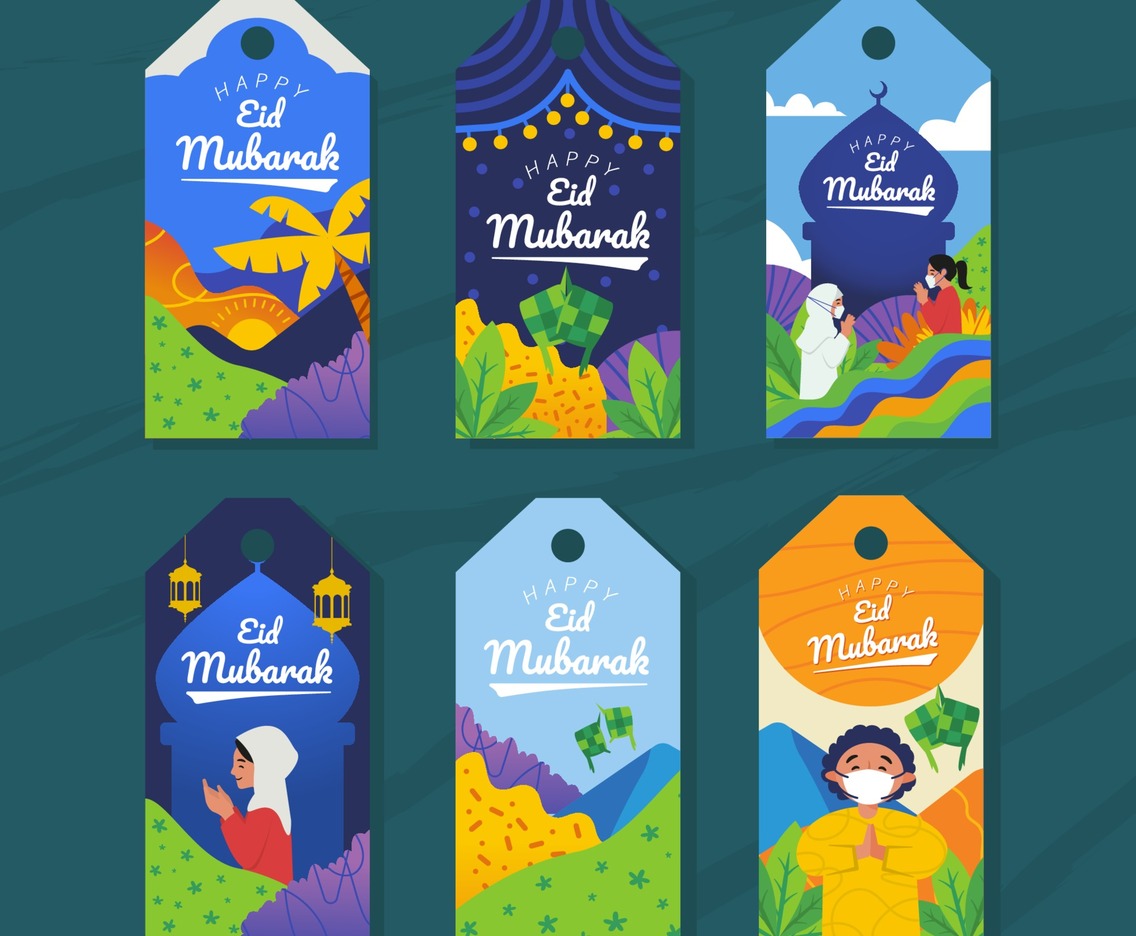 Colorful Eid Mubarak