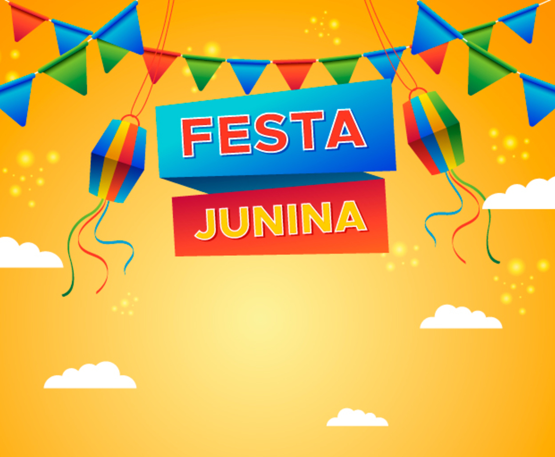 Festa Junina with Kites Background