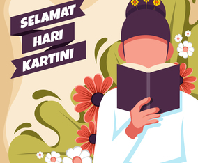 Selamat Hari Kartni Vector Illustration