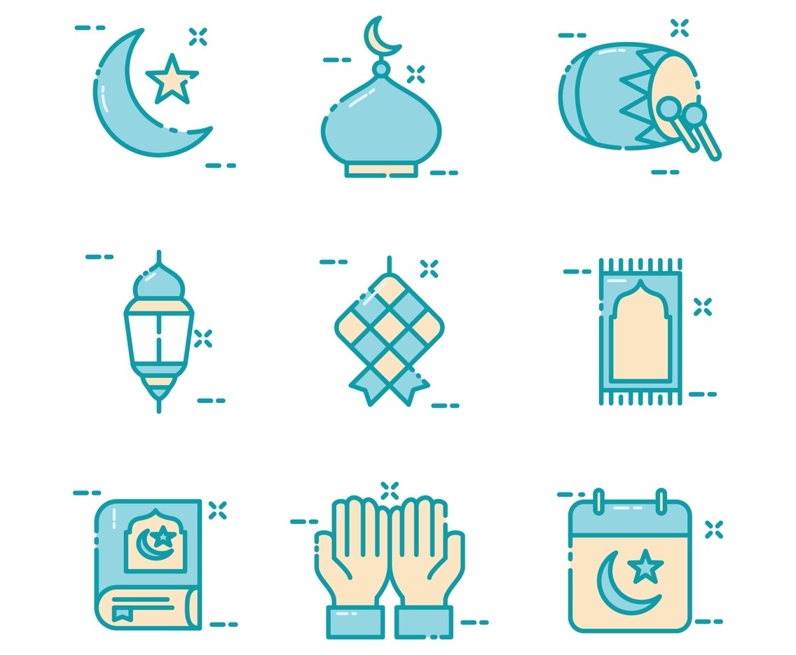 Eid Mubarak Islamic Icon Collection