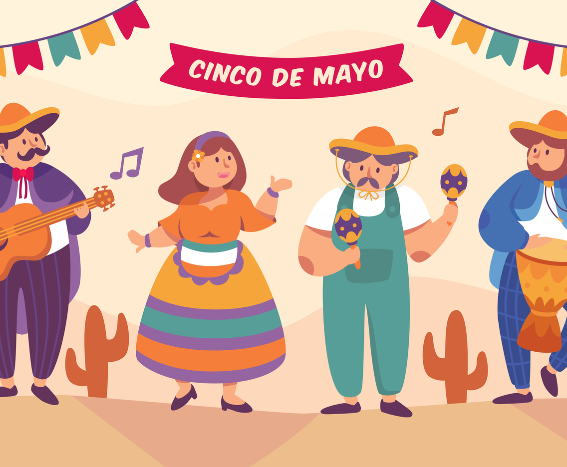 Cinco de Mayo Mariachi Troupe and Dancer Character