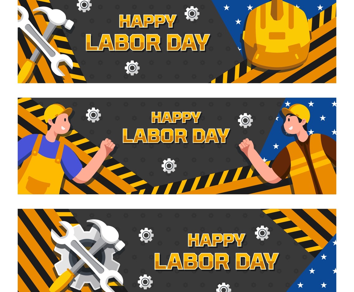Happy Labor Day Banner Collection