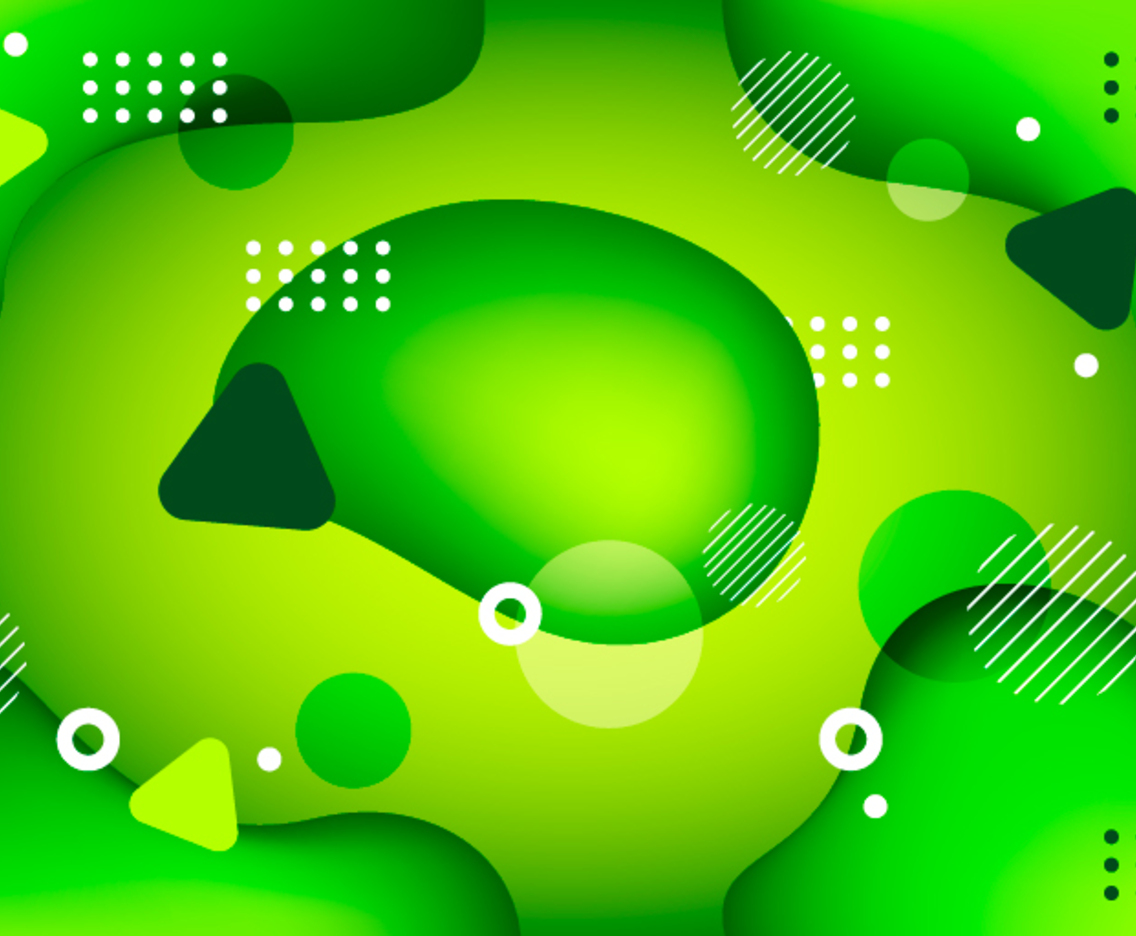 Green Abstract Liquid Background