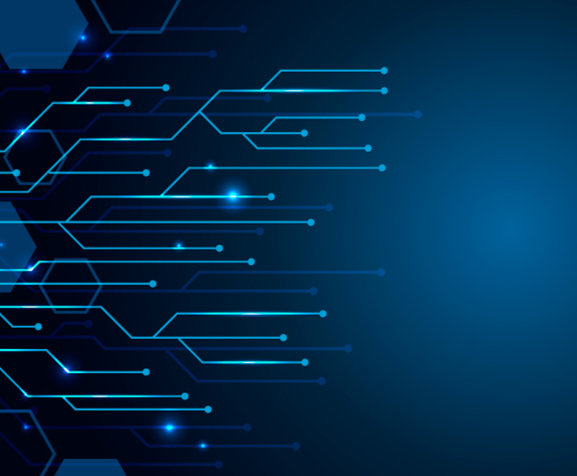 Dark Blue Modern Technology Background