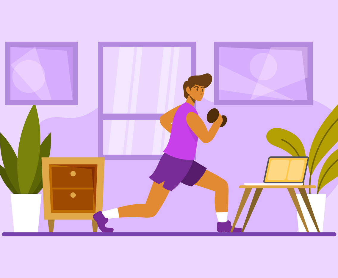 Gym at Home Concept