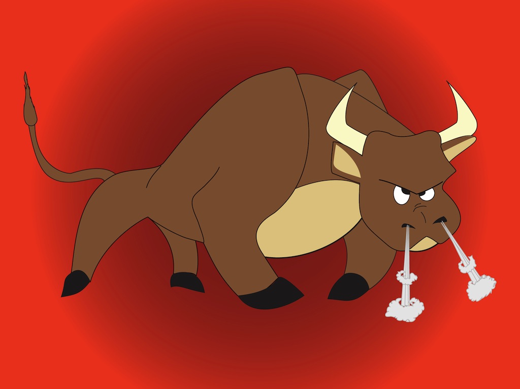 Angry Bull Vector Art & Graphics 