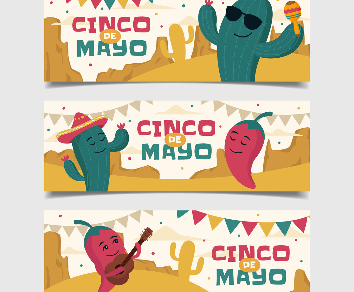 Cinco De Mayo Banner Set