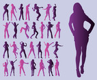 Girls Silhouettes Vector