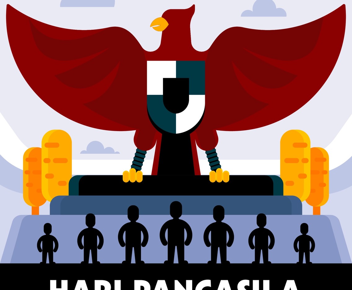 Hari Pancasila Illustration